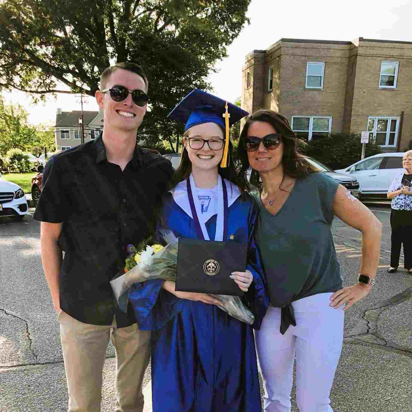 Teddy with Sister Liv and Mother Donna